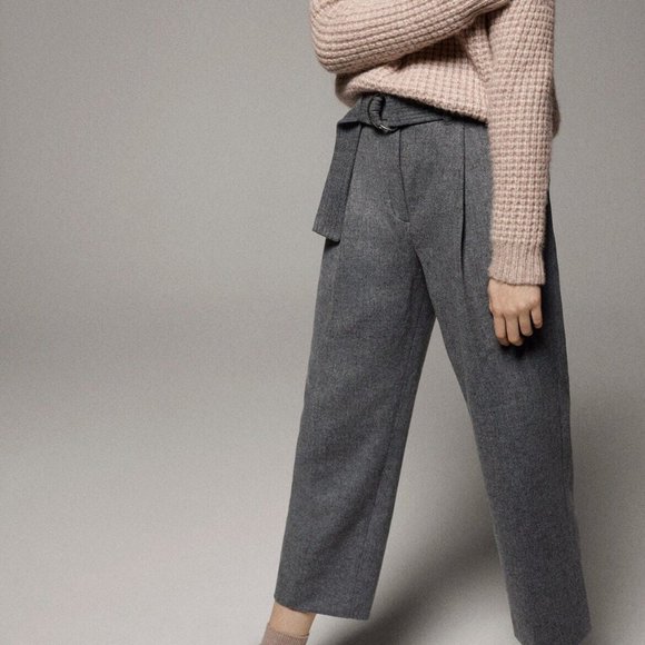 Aritzia Wilfred Le Fou Wool Pants in Brown - Picture 3 of 9